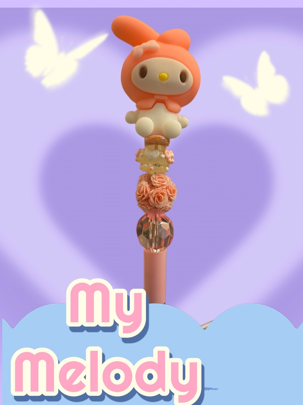 Sanrio My Melody Peach & Cream Decorative Character Pen